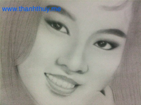Billy Trương vẽ ảnh Thanh Thúy