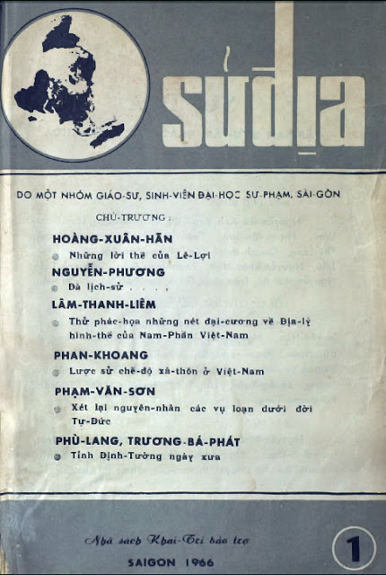 Tập san Sử Địa số đầu tiên