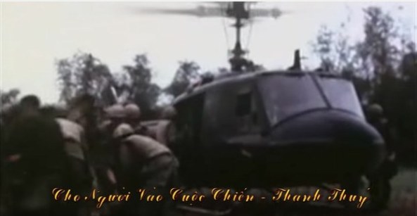 Hình minh họa cho ca khúc Cho người vào cuộc chiến do danh ca Thanh Thúy trình bày.