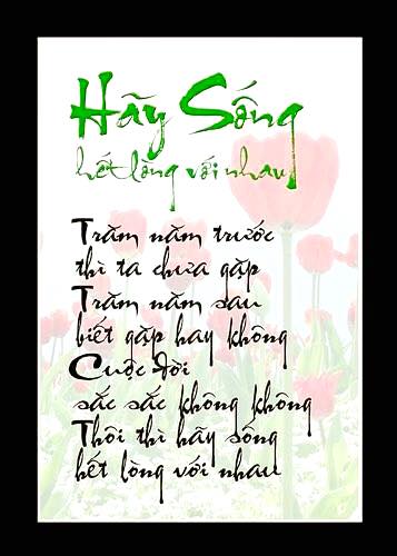 hay song het long voi nhau